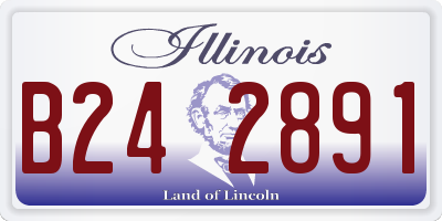 IL license plate B242891