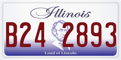 IL license plate B242893