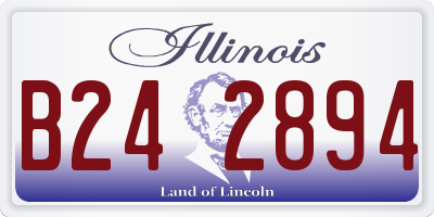 IL license plate B242894