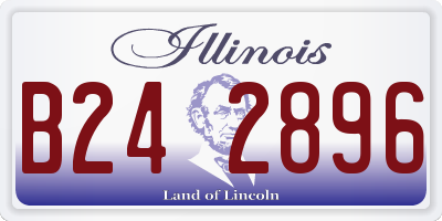 IL license plate B242896