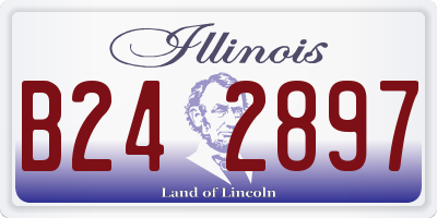 IL license plate B242897