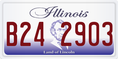 IL license plate B242903