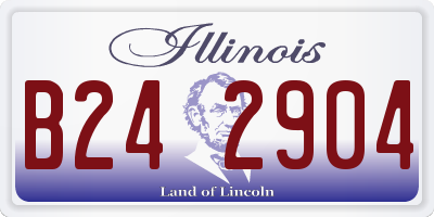 IL license plate B242904