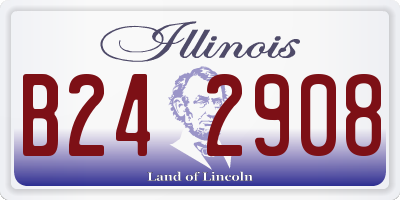 IL license plate B242908