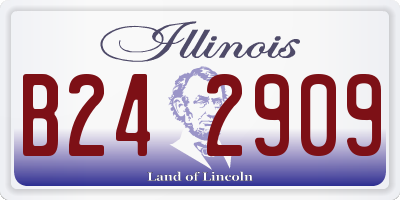 IL license plate B242909
