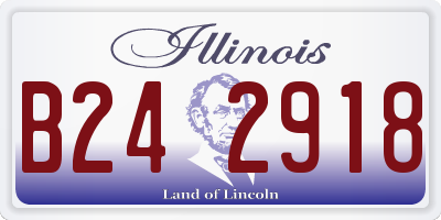 IL license plate B242918