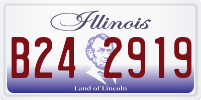 IL license plate B242919