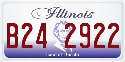 IL license plate B242922