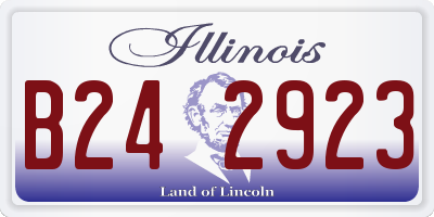 IL license plate B242923