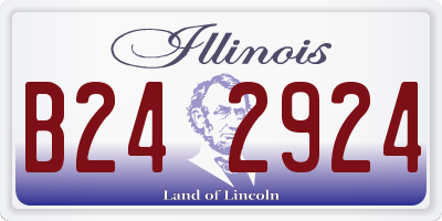 IL license plate B242924