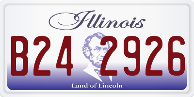 IL license plate B242926
