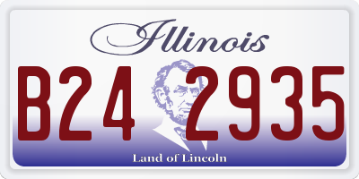 IL license plate B242935
