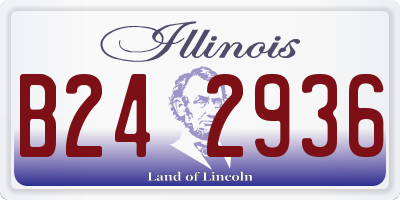 IL license plate B242936