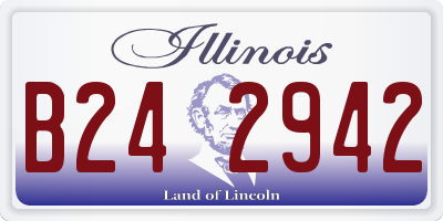 IL license plate B242942