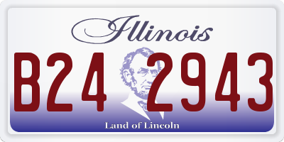 IL license plate B242943