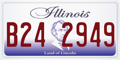IL license plate B242949