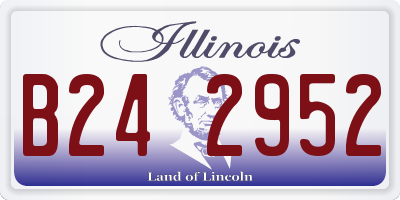 IL license plate B242952