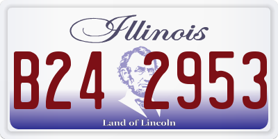 IL license plate B242953