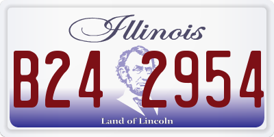 IL license plate B242954