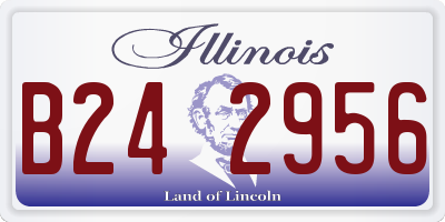 IL license plate B242956