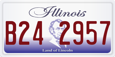 IL license plate B242957