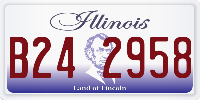 IL license plate B242958