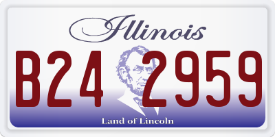 IL license plate B242959