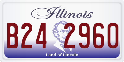 IL license plate B242960