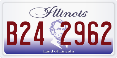 IL license plate B242962