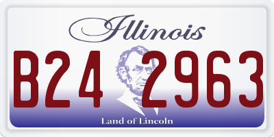 IL license plate B242963