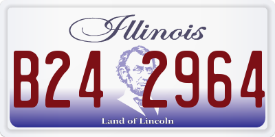 IL license plate B242964