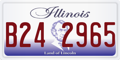 IL license plate B242965