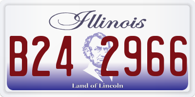 IL license plate B242966