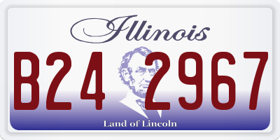 IL license plate B242967