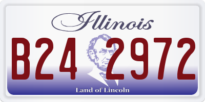 IL license plate B242972