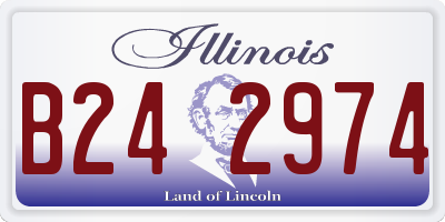 IL license plate B242974