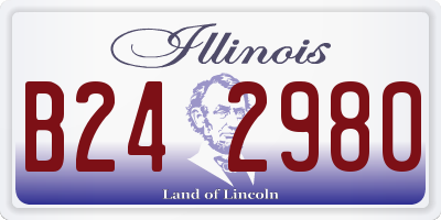 IL license plate B242980