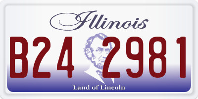 IL license plate B242981
