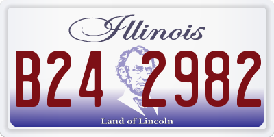 IL license plate B242982