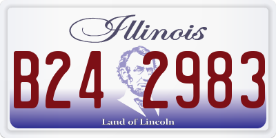 IL license plate B242983