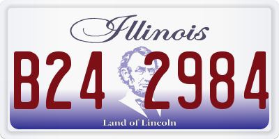 IL license plate B242984