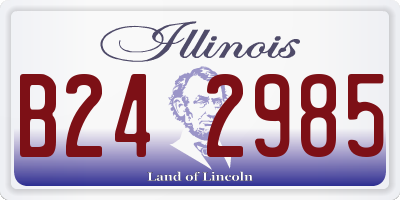 IL license plate B242985