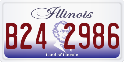 IL license plate B242986