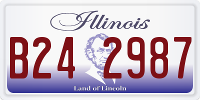 IL license plate B242987