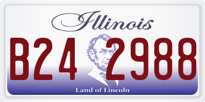 IL license plate B242988