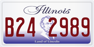 IL license plate B242989