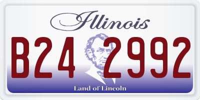 IL license plate B242992