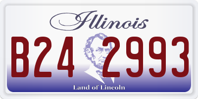 IL license plate B242993