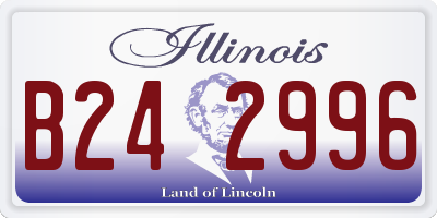 IL license plate B242996