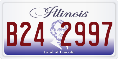 IL license plate B242997